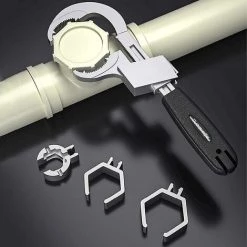 BDD Clé à évier Polyvalente Clé De Salle De Bain Clé à Dents à Arc Outil à Main Pour Planche Mobile 9 BDD Clé à évier Polyvalente Clé De Salle De Bain Clé à Dents à Arc Outil à Main Pour Planche Mobile -Clés et douilles Soldes 65375855 4