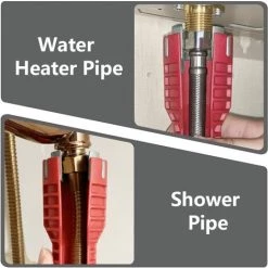 OSQI Clé De Robinet Multifonction 8 En 1 Installateur De Robinet D'évier Et Outil D'installation D'évier Pour Cuvette De Toilette/évier/salle De Bain/cuisine Plomberie -Clés et douilles Soldes 65503931 4