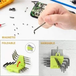 OSQI Clés Torx Décalées, Kit De 8 Clés Allen Torx, Tournevis étoile T5 T6 T7 T8 T9 T10 T15 T20, Jeux De Clés Outils à Main Clés Hexagonales Torx 9 OSQI Clés Torx Décalées, Kit De 8 Clés Allen Torx, Tournevis étoile T5 T6 T7 T8 T9 T10 T15 T20, Jeux De Clés Outils à Main Clés Hexagonales Torx -Clés et douilles Soldes 65504957 3