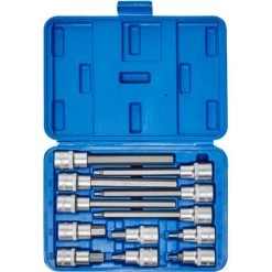 TECTAKE Coffret 12 Pièces Douilles Longues Mâles En Acier Chrome Vanadium - Bleu 8 TECTAKE Coffret 12 Pièces Douilles Longues Mâles En Acier Chrome Vanadium - Bleu -Clés et douilles Soldes 7514588 3