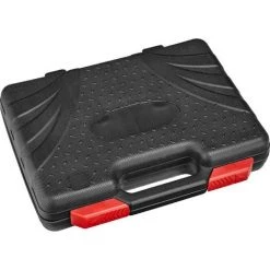TECTAKE Coffret à Outils 26 Pièces Embouts à Rallonge 12 Pans Mâle En Acier Chrome Vanadium - Noir/rouge -Clés et douilles Soldes 7514590 2