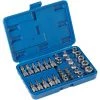 TECTAKE Coffret 34 Pièces Douilles Et Embouts Torx Femelle Et Mâle En Acier Chrome Vanadium - Bleu -Clés et douilles Soldes 7662222 1