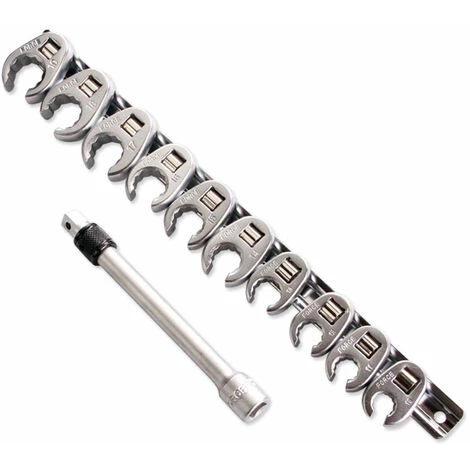 FORCE TETES DE CLES A TUYAUTER CROWFOOT 12 PANS - DE 10 à 19 3 FORCE TETES DE CLES A TUYAUTER CROWFOOT 12 PANS - DE 10 à 19