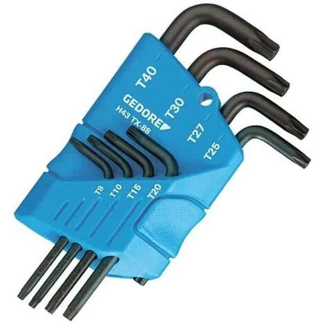 GEDORE Lot De 9 Clés Mâles 6 Pans Coudés Torx - 1531425 3 GEDORE Lot De 9 Clés Mâles 6 Pans Coudés Torx - 1531425