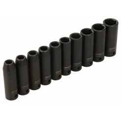 SILVERLINE Jeu De 10 Douilles Impact Métriques 1/2'' Profondes à Entraînement 6 Pointes - 10 - 22 Mm 9 SILVERLINE Jeu De 10 Douilles Impact Métriques 1/2'' Profondes à Entraînement 6 Pointes - 10 - 22 Mm -Clés et douilles Soldes 9156404 3