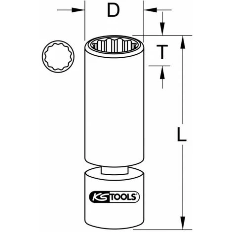 KSTOOLS Douille à Bougie Articulée, 14 Mm 6 KSTOOLS Douille à Bougie Articulée, 14 Mm – Image 4