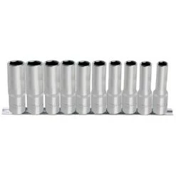 KSTOOLS Jeu De 10 Douilles Tournevis ULTIMATE® 6 Pans Sur Rail 1/4'', 4-13 Mm''