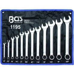 BGS TECHNIC CLES MIXTES COTES POUCES, IMPERIALES, US, SAE, JEU DE 12 CLES BGS