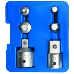 BGS TECHNIC REDUCTEUR/AUGMENTATEUR DOUILLE CLIQUET CARRE 1/4-3/8-1/2-3/4 JEU DE 6